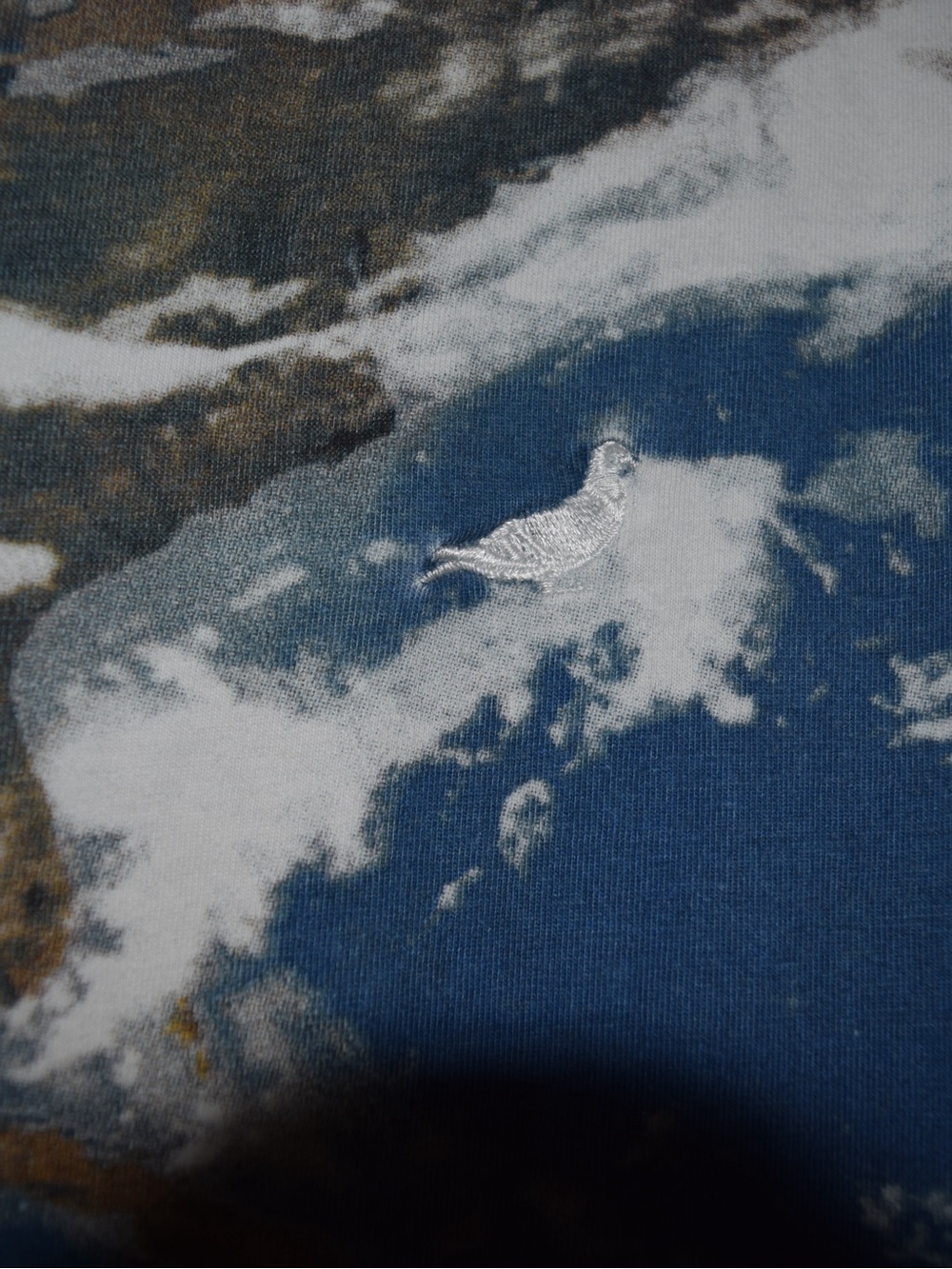 Staple Earth Satellite Graphic Tee - Blue, White & Brown - Picture 2 of 4
